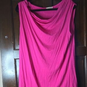 Elegant Pink Drape Blouse
